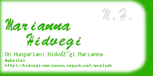 marianna hidvegi business card